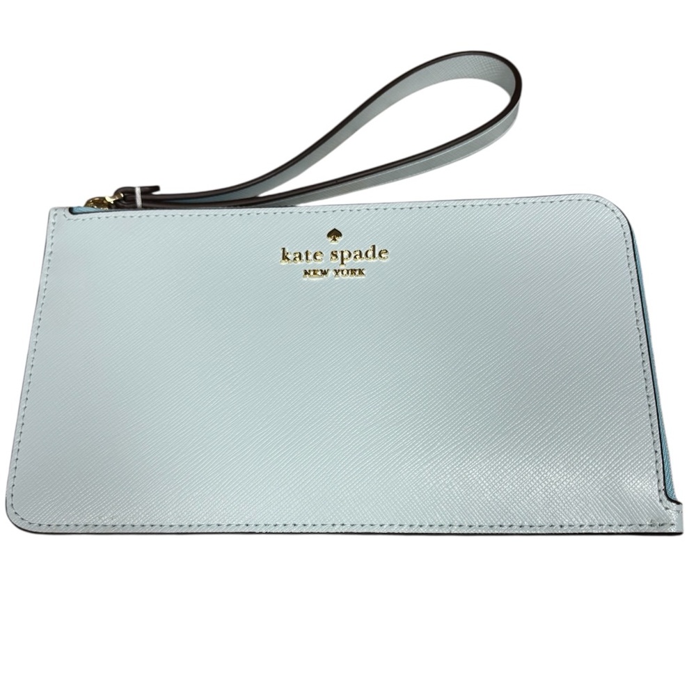 Kate spade aqua Lucy medium L-zip wristlet - NWT